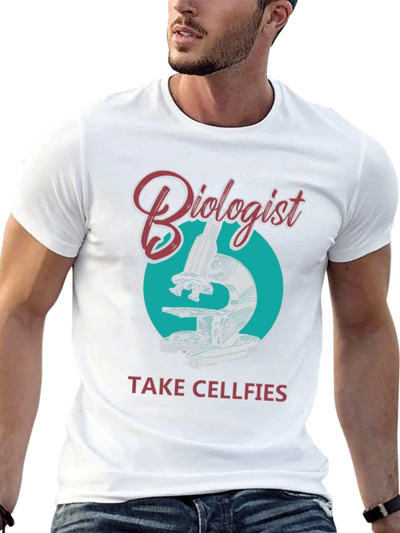 Biologist Take Cellfies Graphic T-Shirt