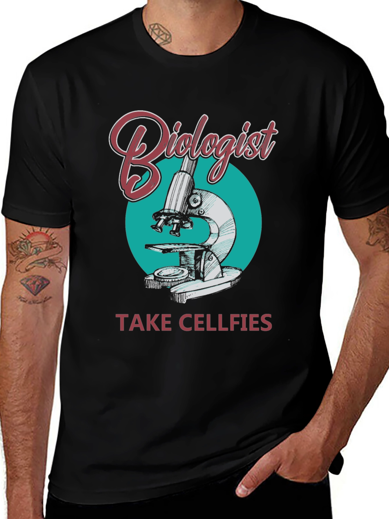 Biologist Take Cellfies Graphic T-Shirt