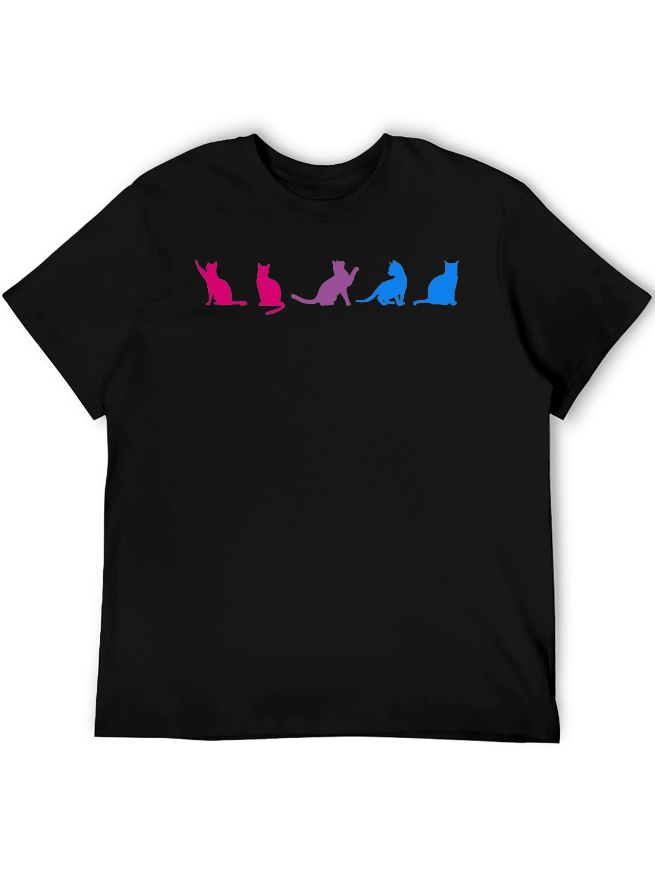 Bisexual Pride Cats Graphic T-Shirt