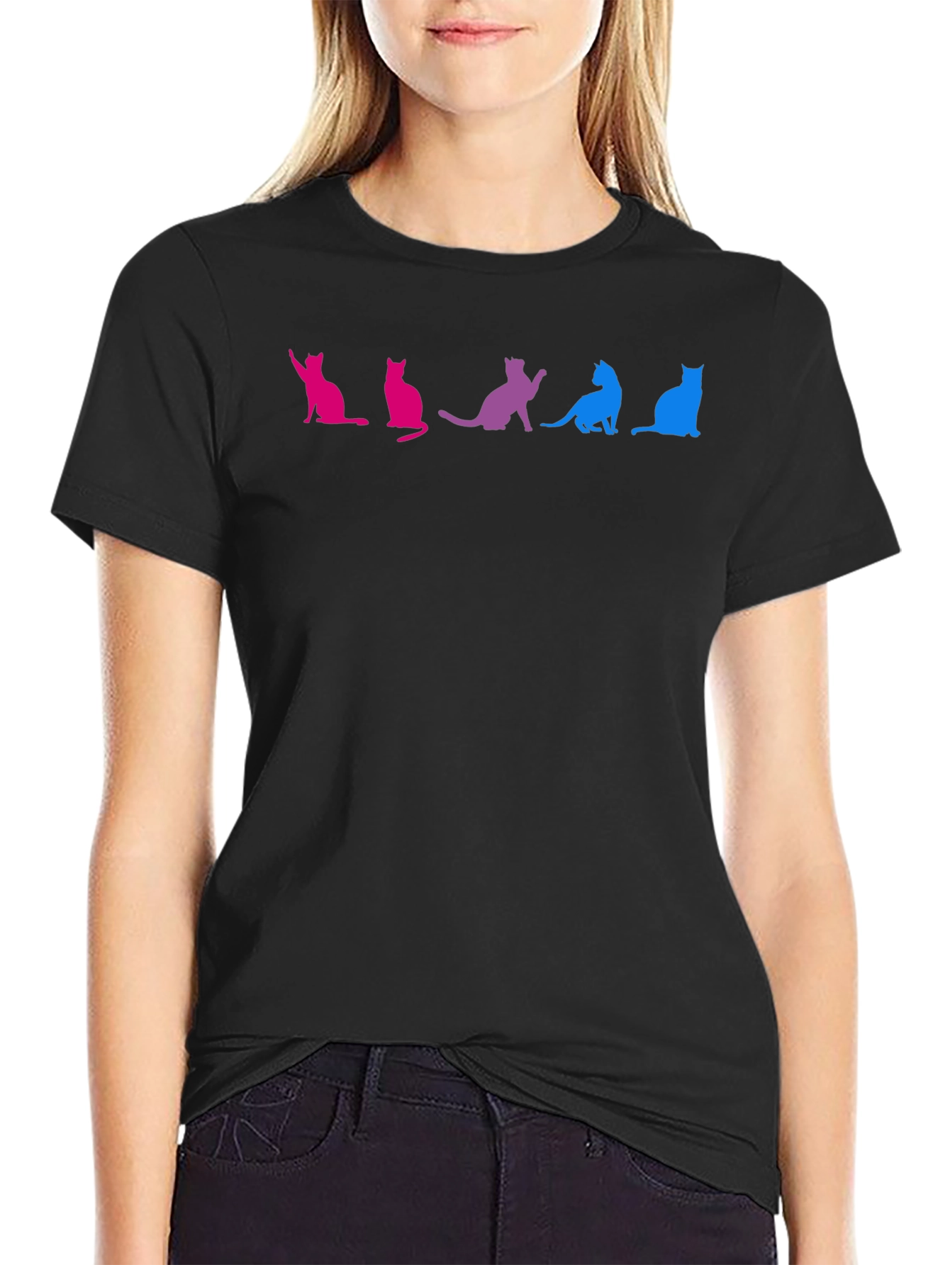 Bisexual Pride Cats Graphic T-Shirt