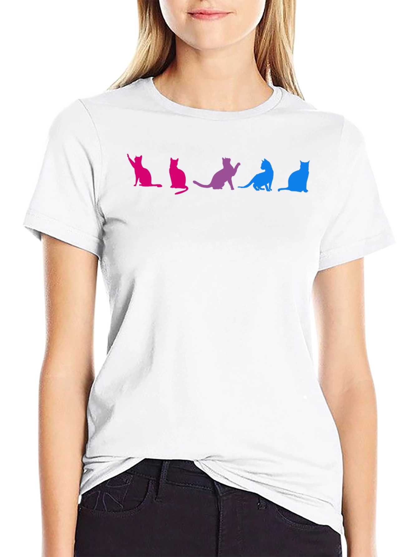 Bisexual Pride Cats Graphic T-Shirt