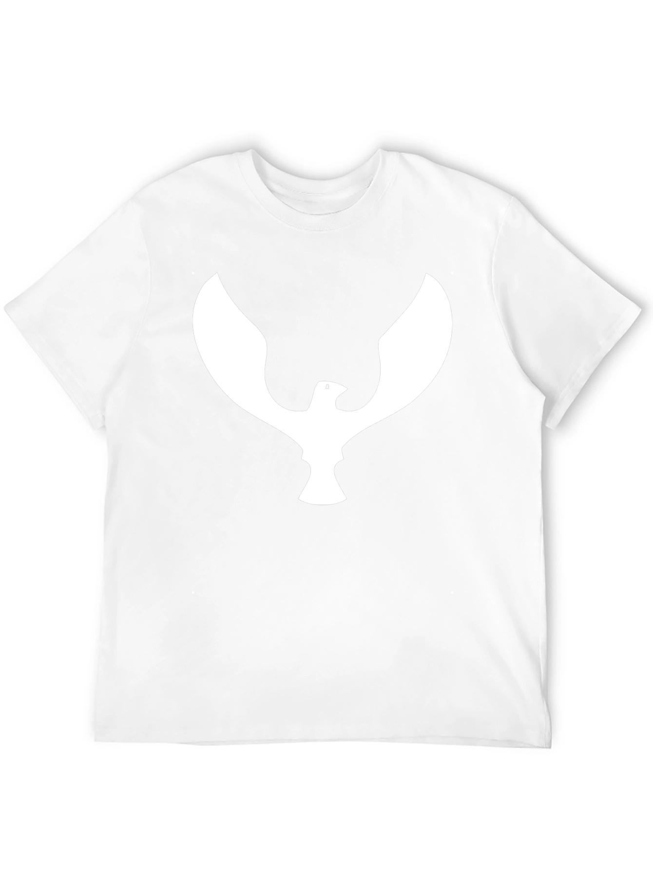 Black T-Shirt with White Eagle Graphic
