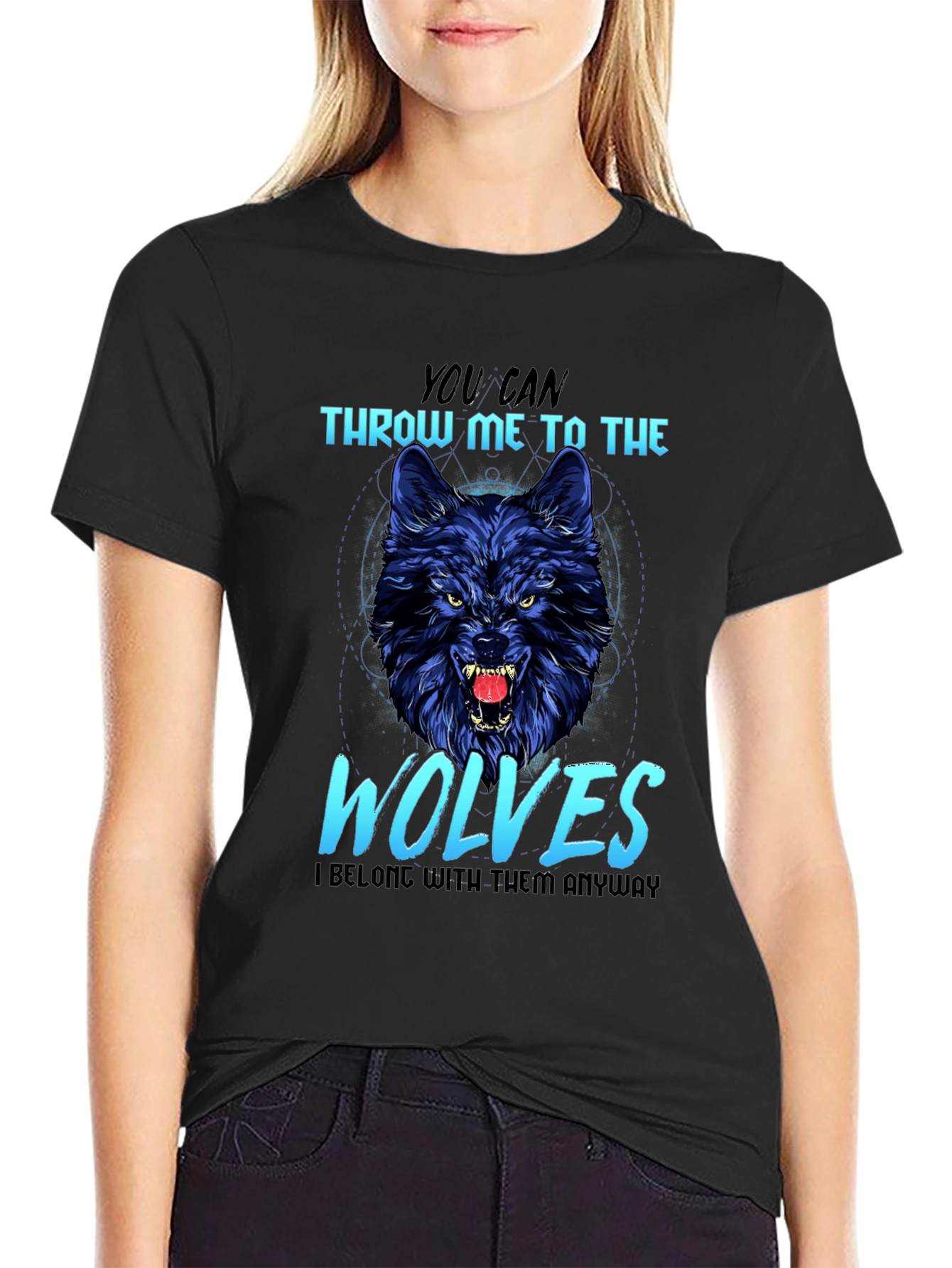 Wolf Graphic T-Shirt: Throw Me to The Wolves