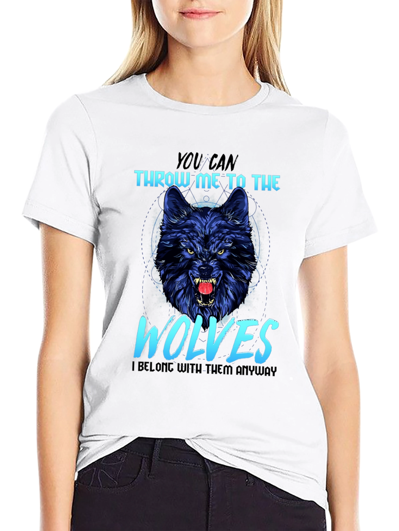 Wolf Graphic T-Shirt: Throw Me to The Wolves