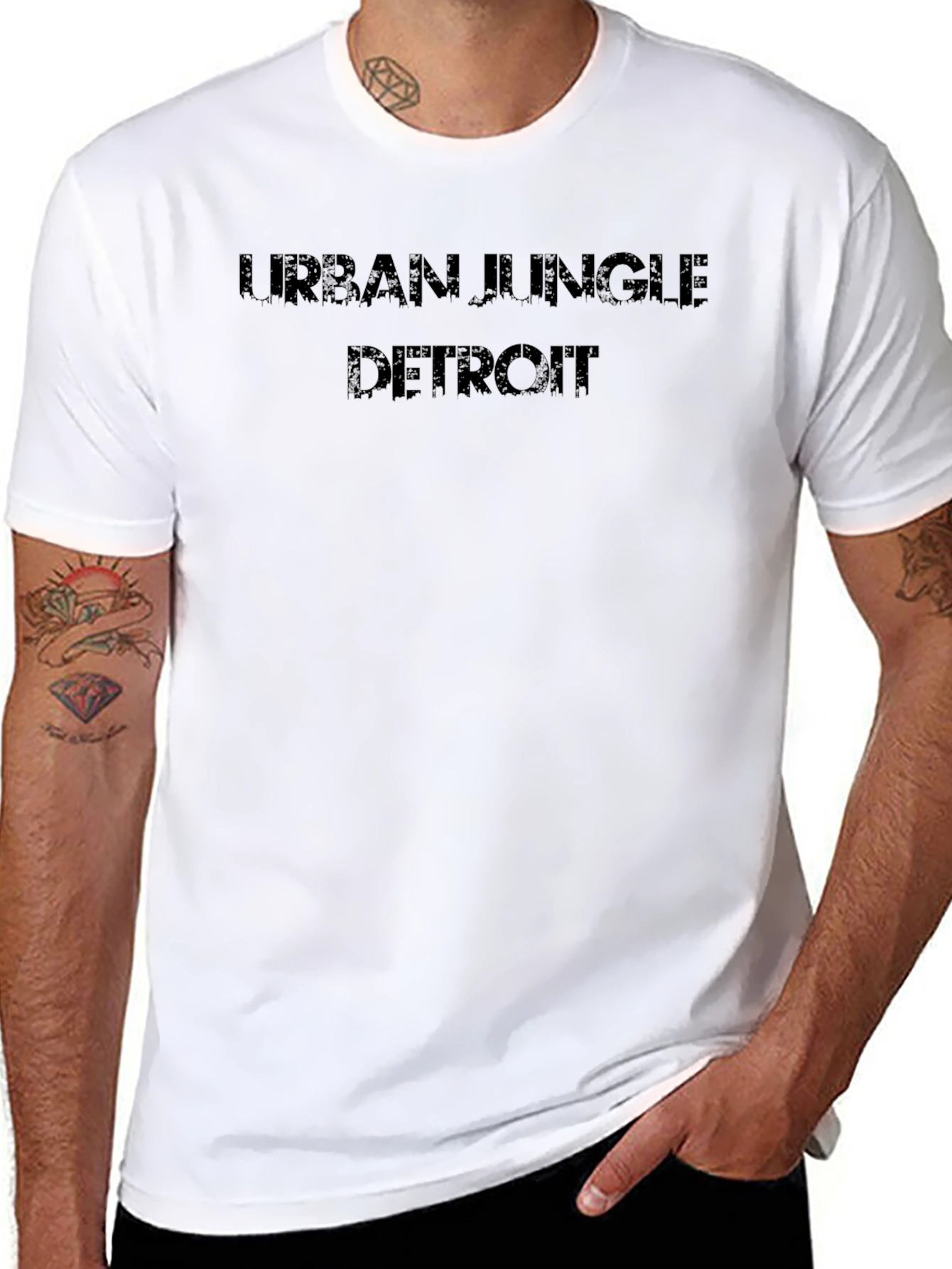 Urban Jungle Detroit Black T-Shirt