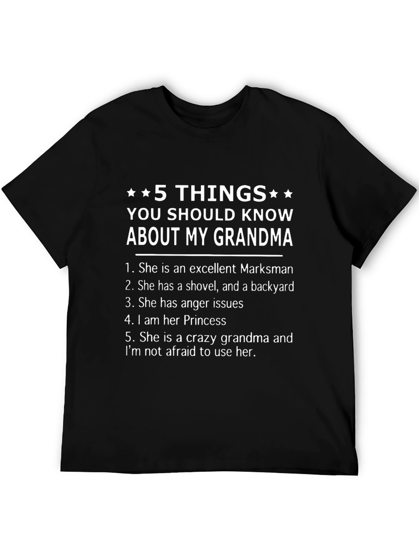 5 Things About My Grandma T-Shirt