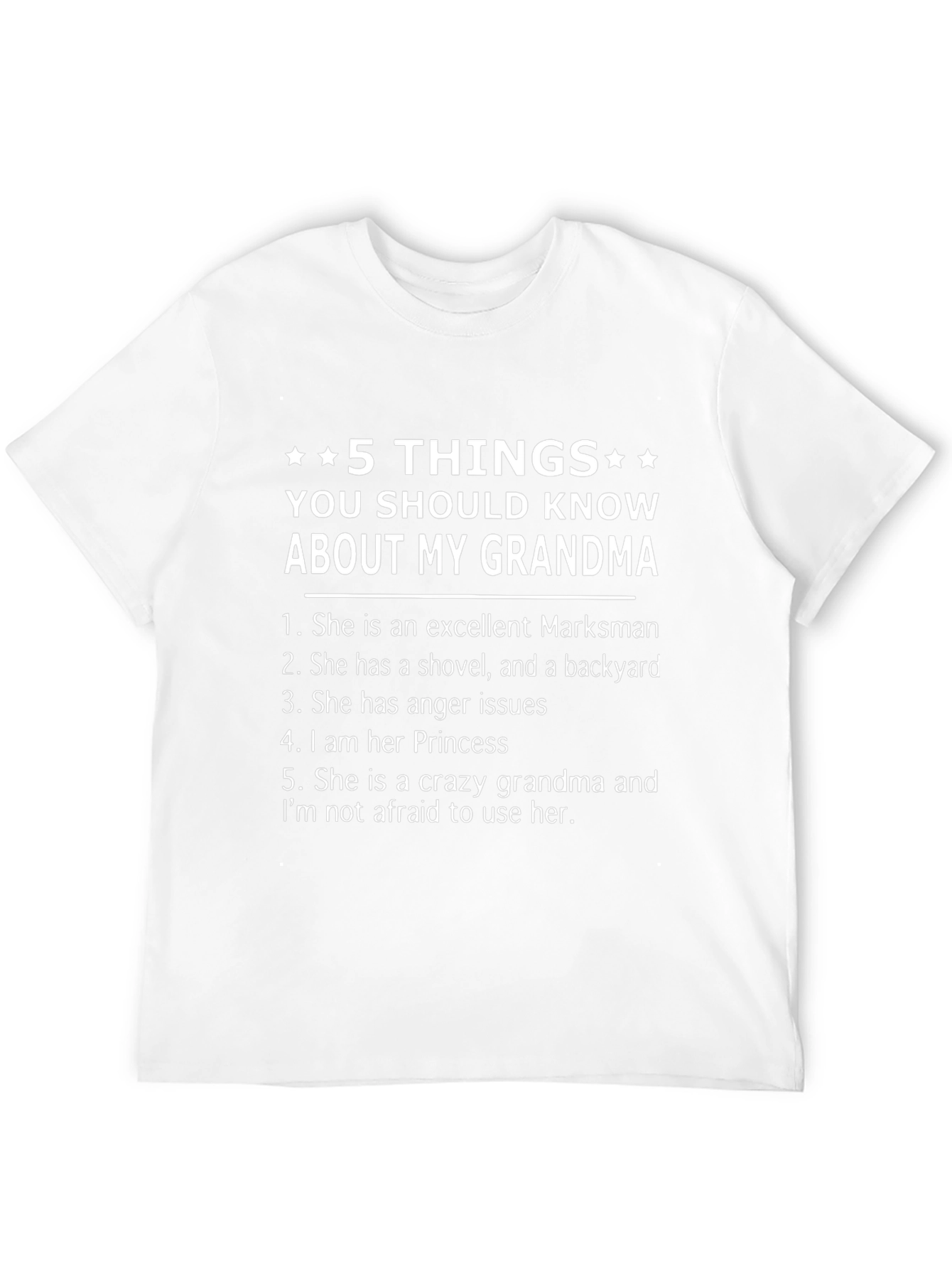 5 Things About My Grandma T-Shirt