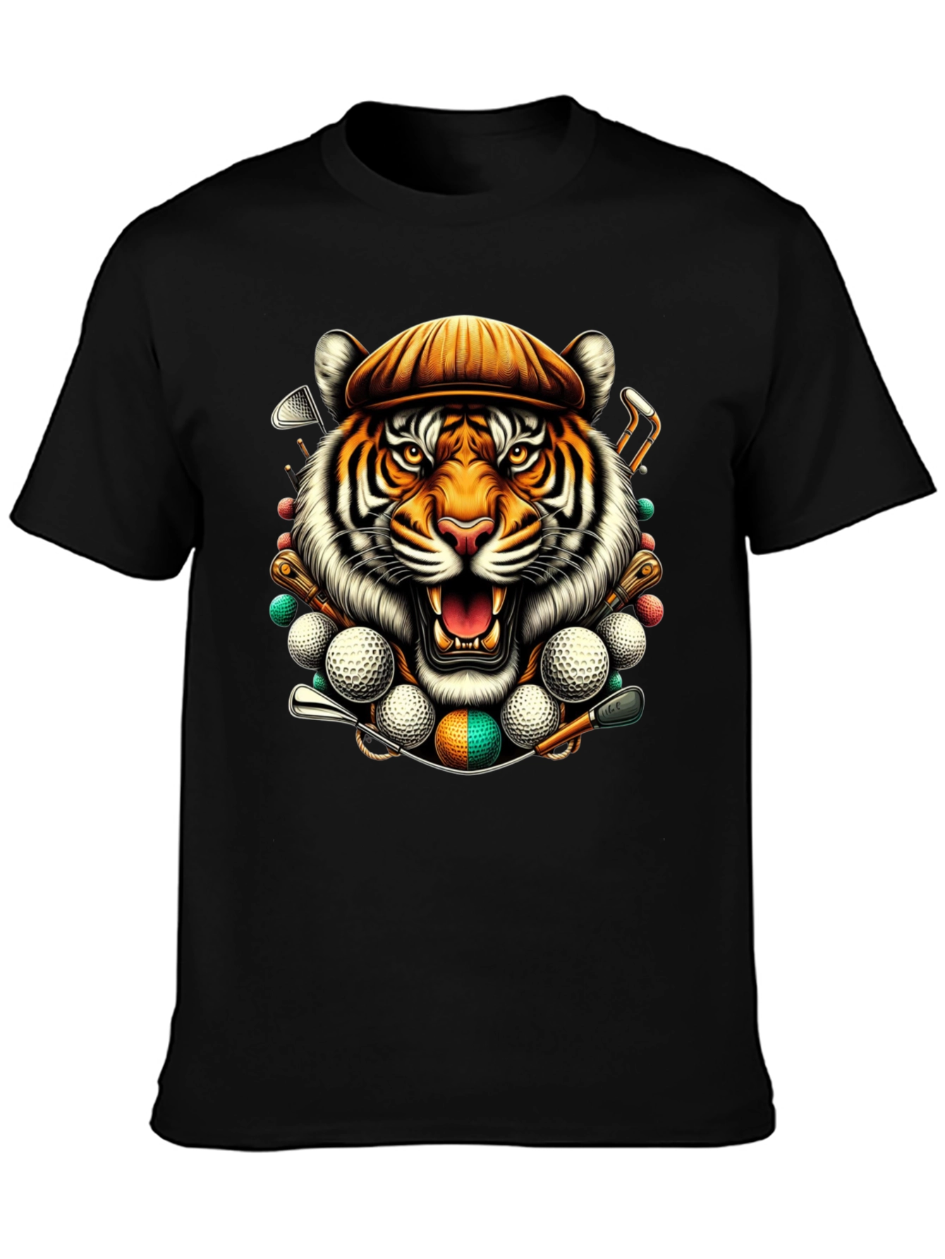 Tiger Golfer Graphic T-Shirt - Unique Design