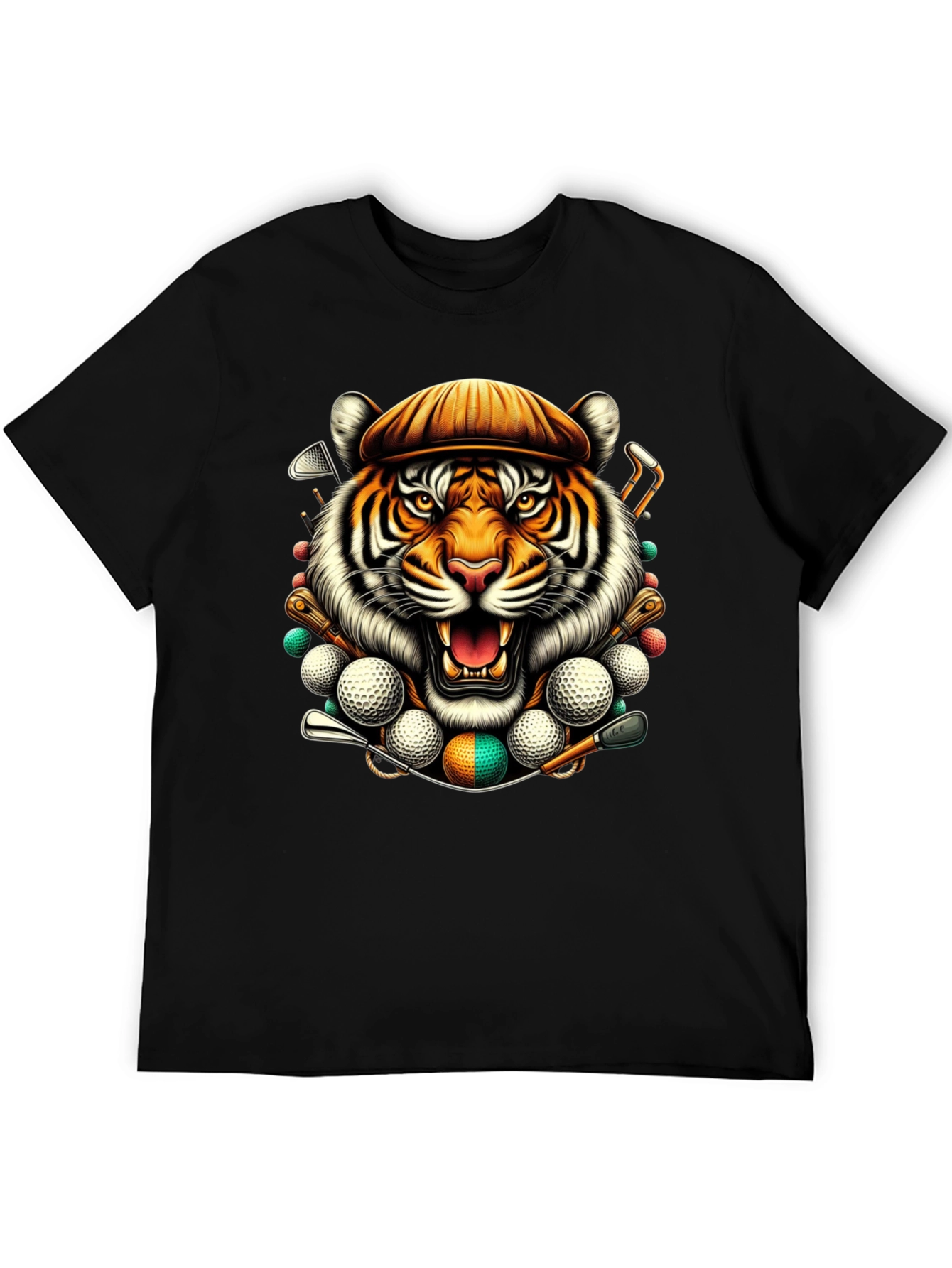 Tiger Golfer Graphic T-Shirt - Unique Design