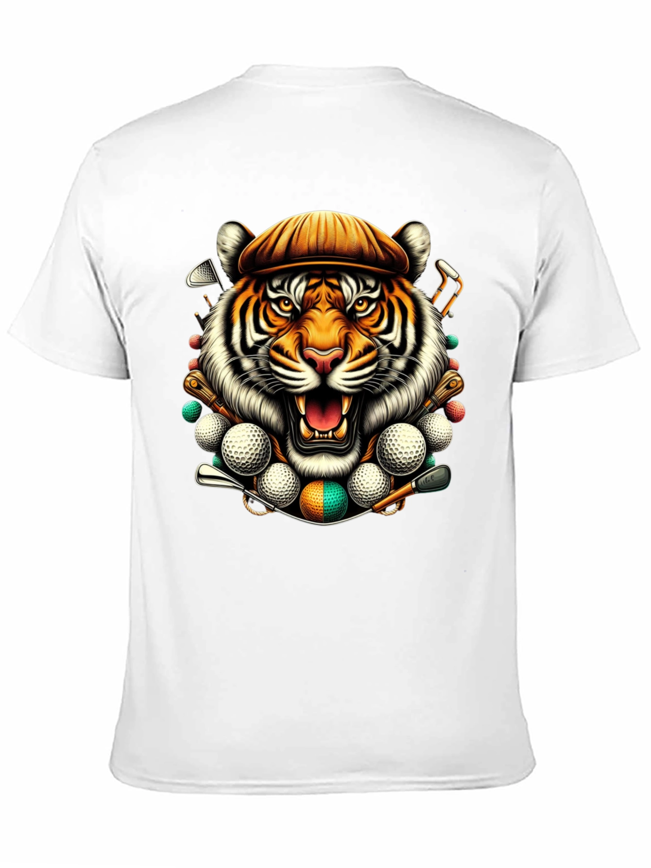 Tiger Golfer Graphic T-Shirt - Unique Design