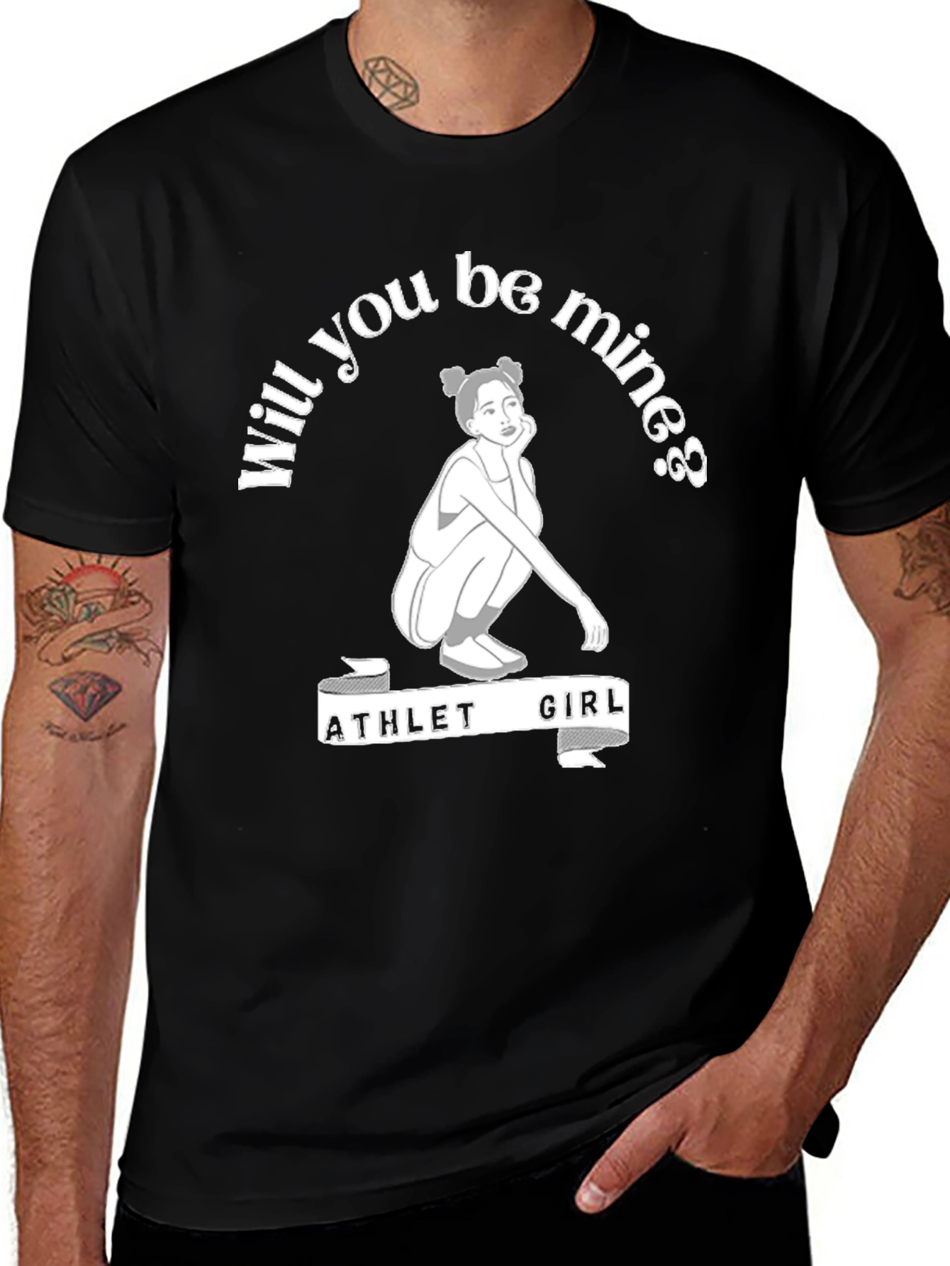 Athlete Girl Will You Be Mine T-Shirt
