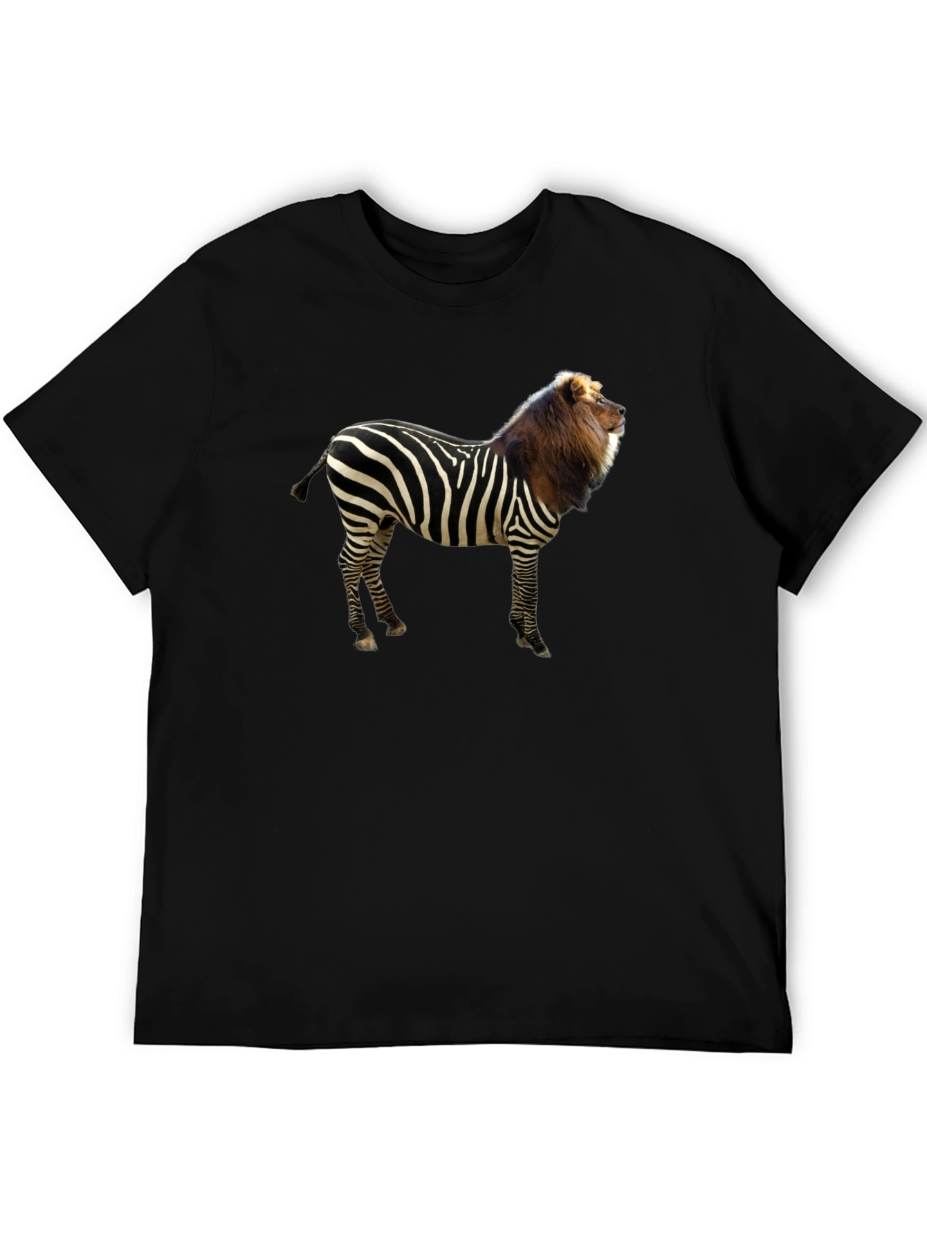 Zebra Lion Hybrid Graphic T-Shirt