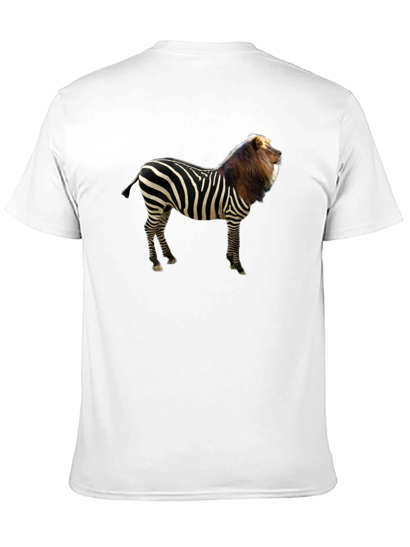 Zebra Lion Hybrid Graphic T-Shirt
