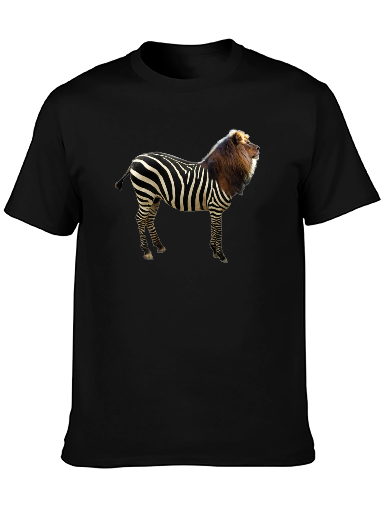 Zebra Lion Hybrid Graphic T-Shirt