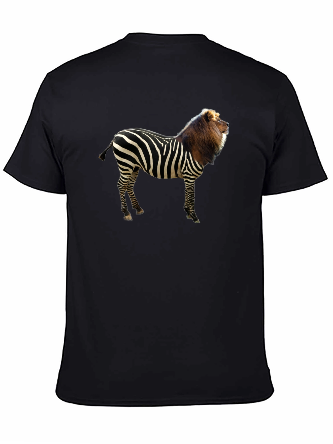 Zebra Lion Hybrid Graphic T-Shirt