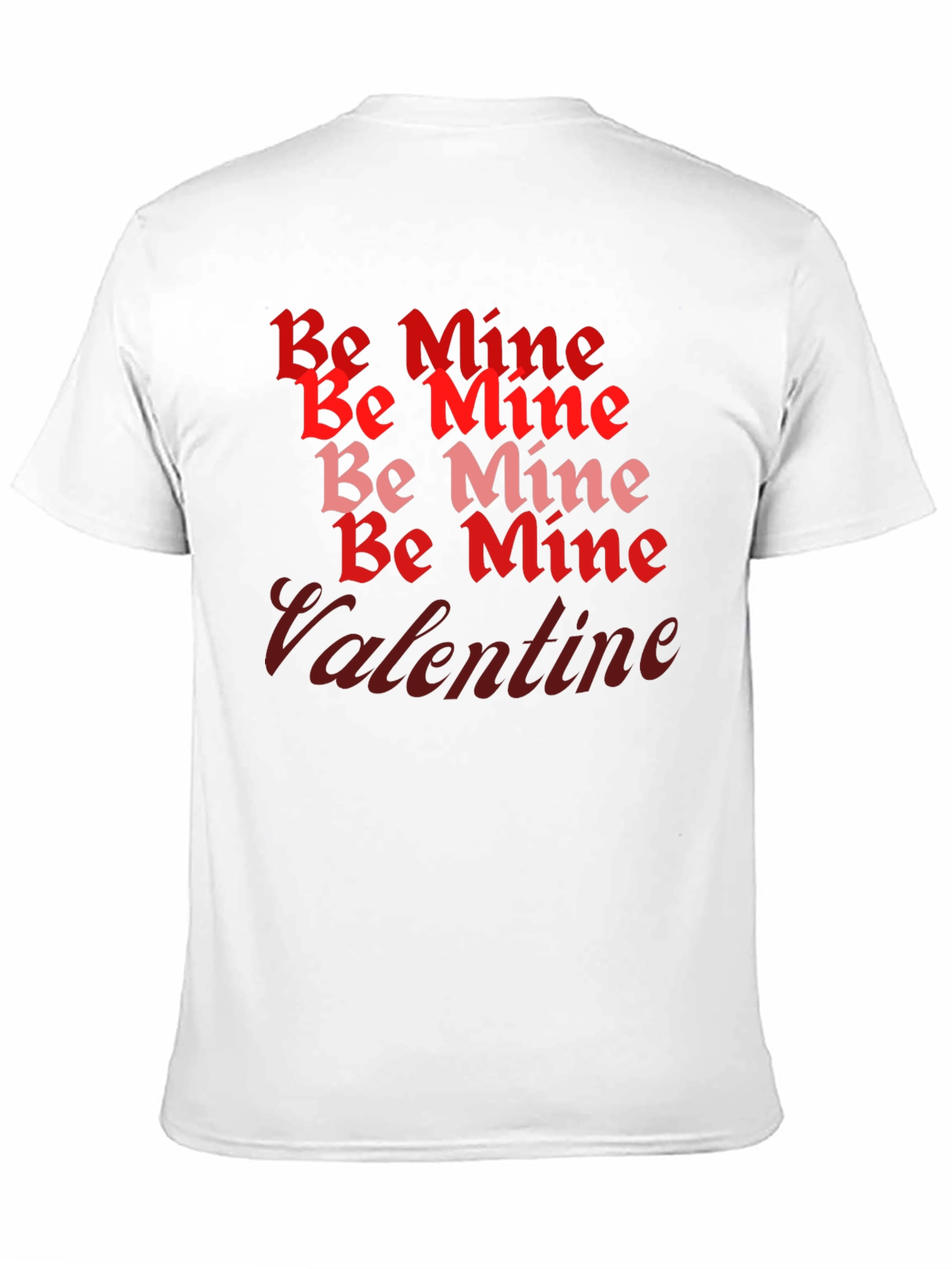 Be Mine Valentine T-Shirt - Red and Pink