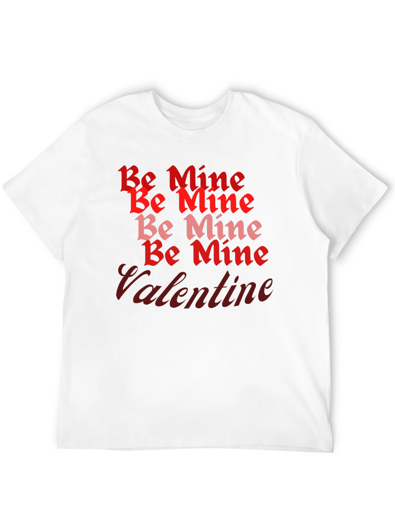 Be Mine Valentine T-Shirt - Red and Pink