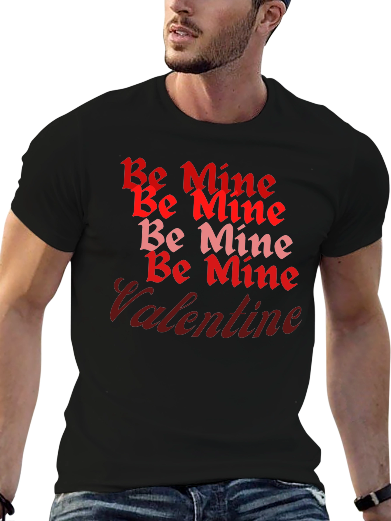 Be Mine Valentine T-Shirt - Red and Pink