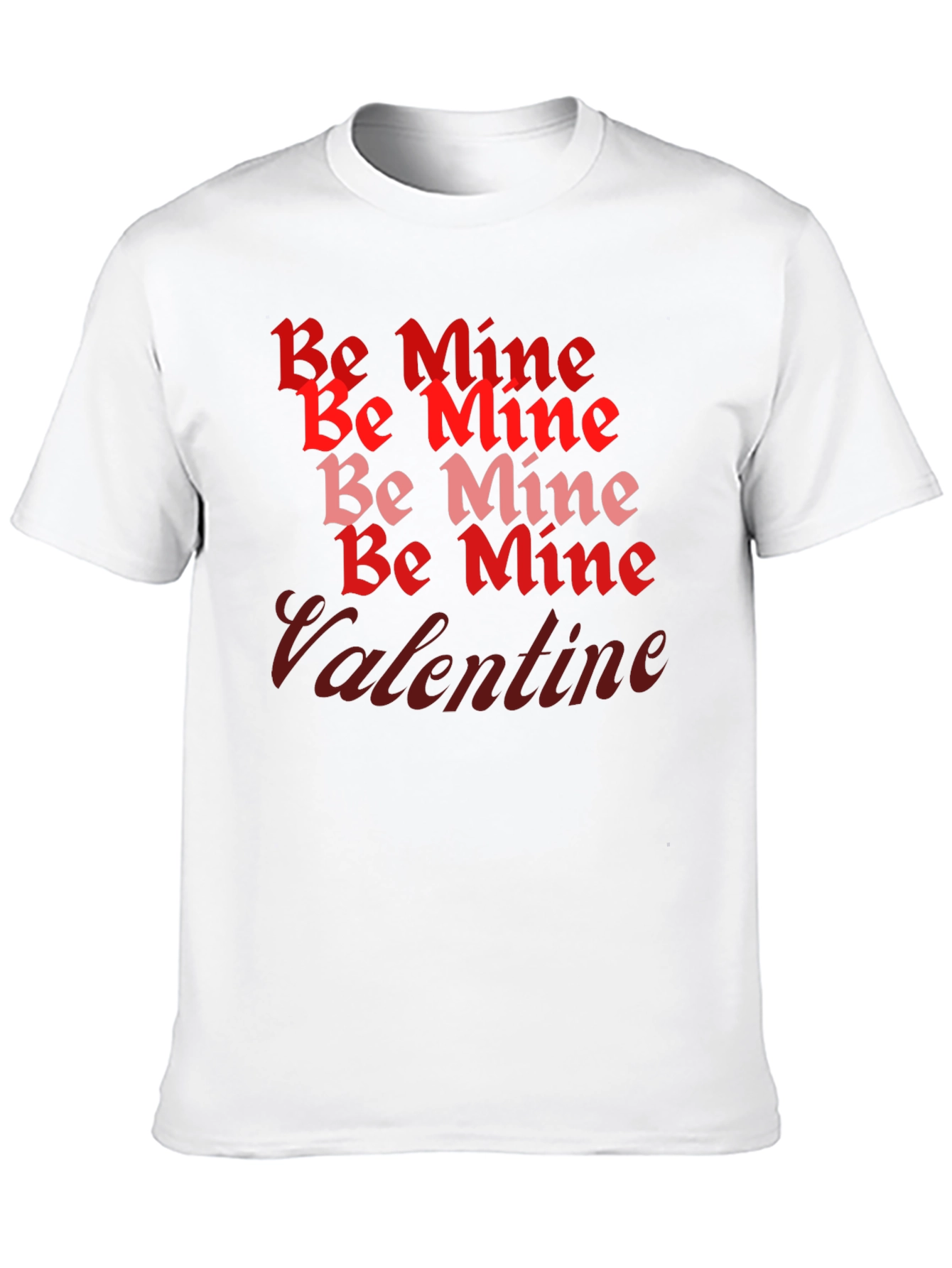 Be Mine Valentine T-Shirt - Red and Pink