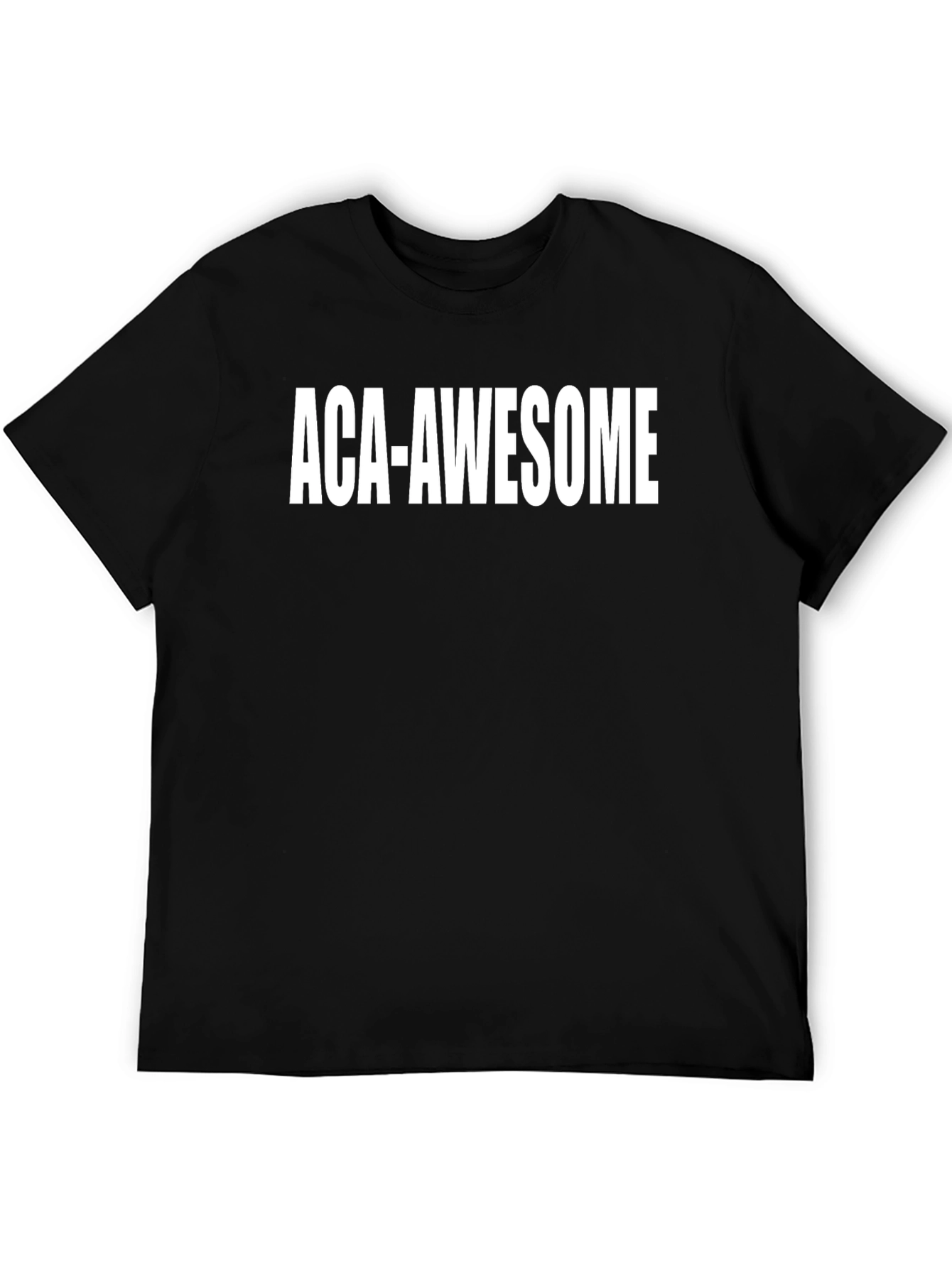 ACA-Awesome Graphic Tee - Black Cotton Blend