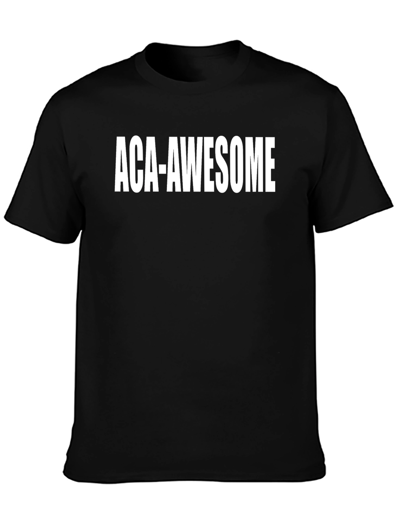 ACA-Awesome Graphic Tee - Black Cotton Blend