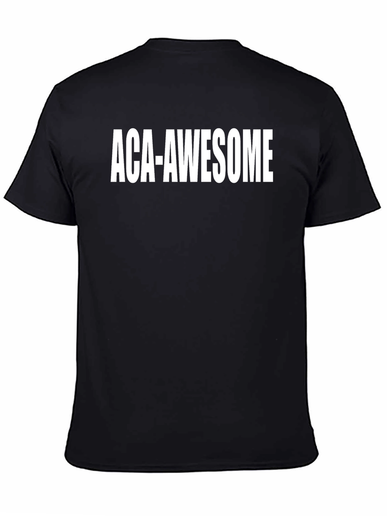 ACA-Awesome Graphic Tee - Black Cotton Blend