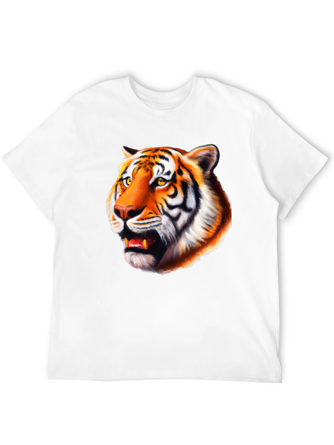Tiger Graphic Tee - Bold Animal Print Black T-Shirt
