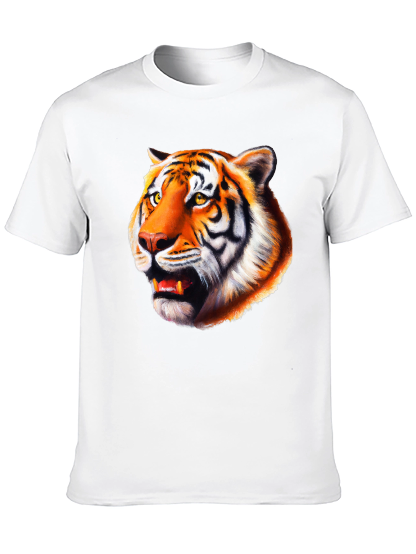 Tiger Graphic Tee - Bold Animal Print Black T-Shirt