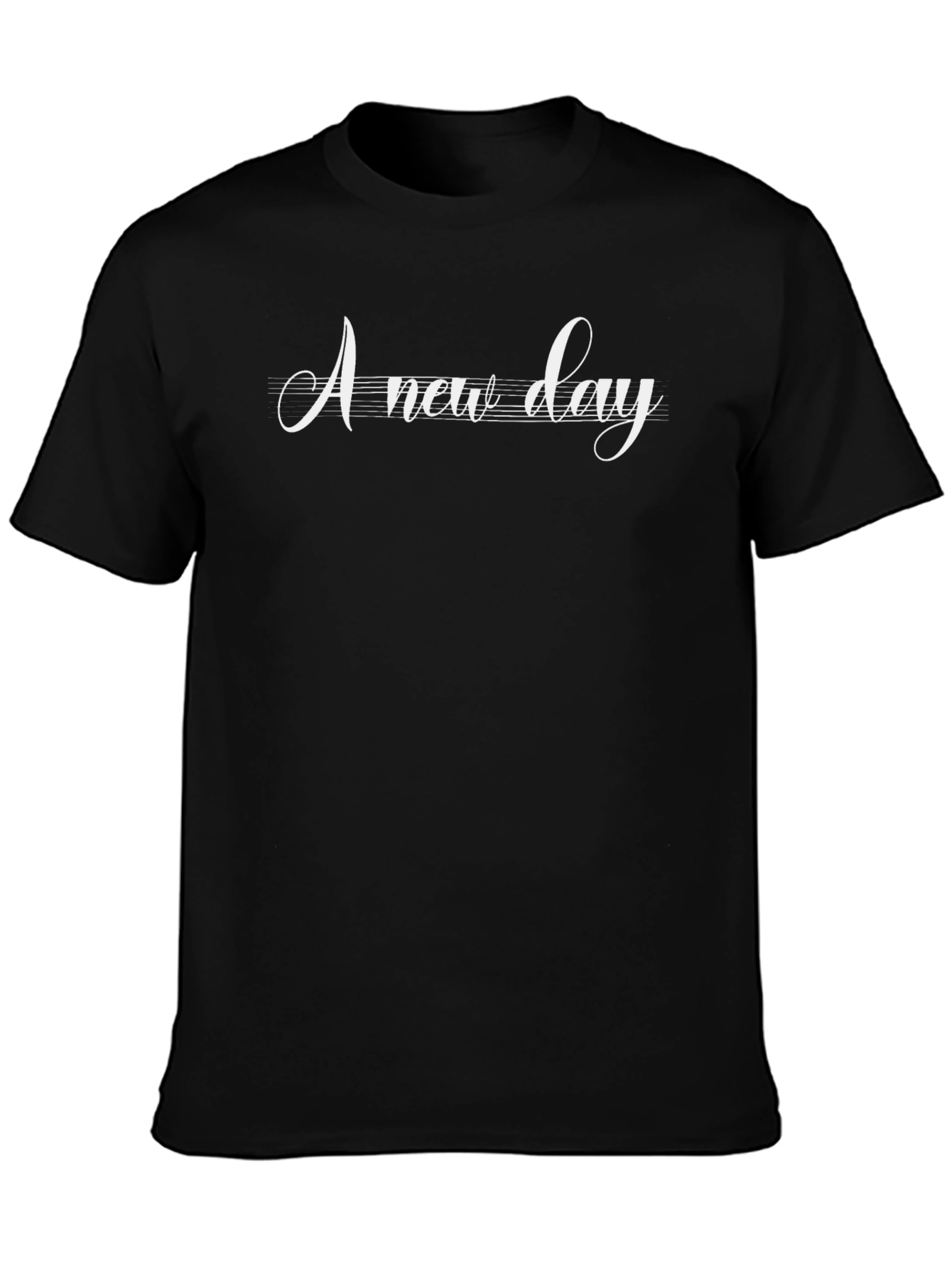 A New Day Black T-Shirt for Men