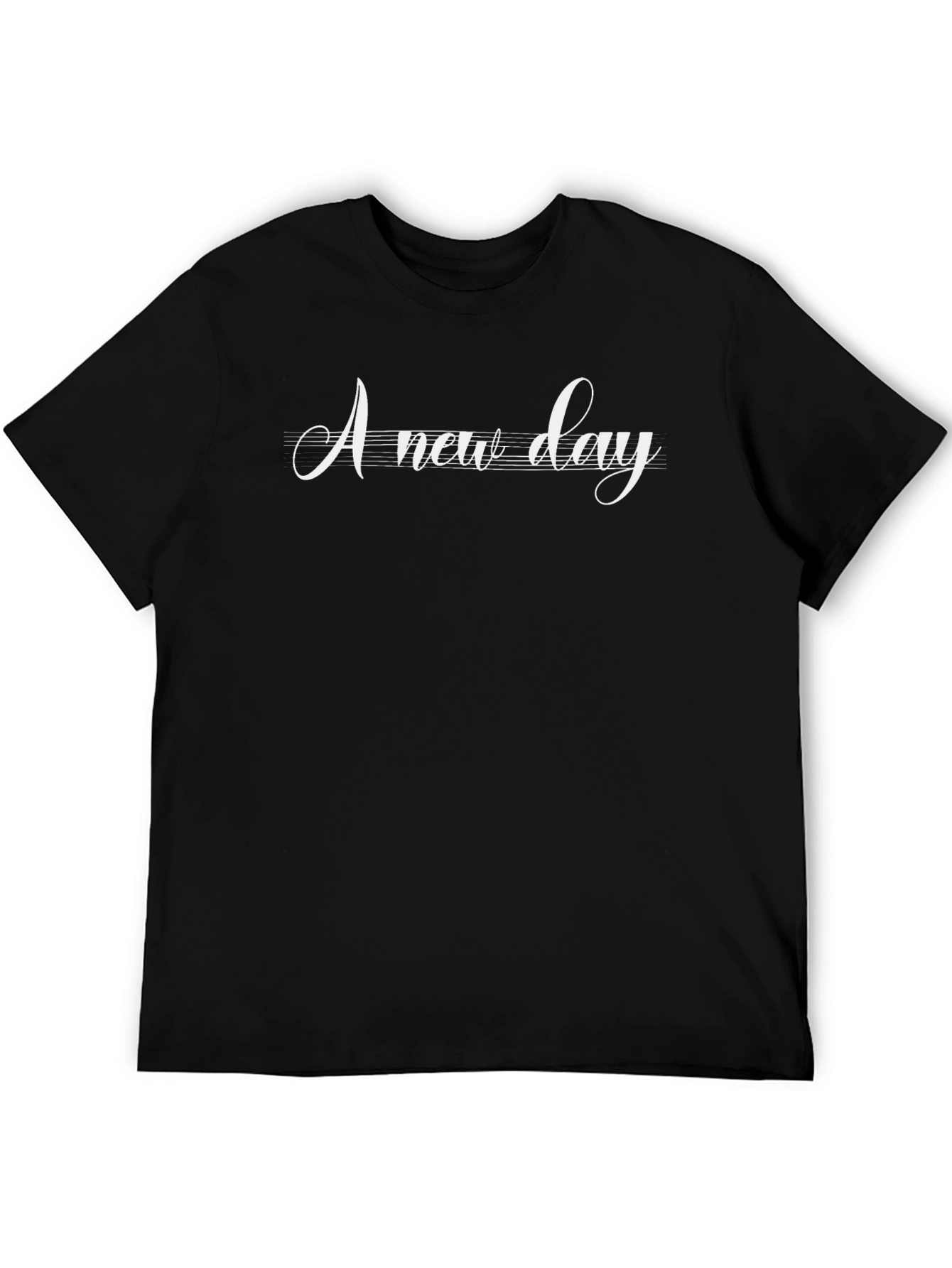 A New Day Black T-Shirt for Men
