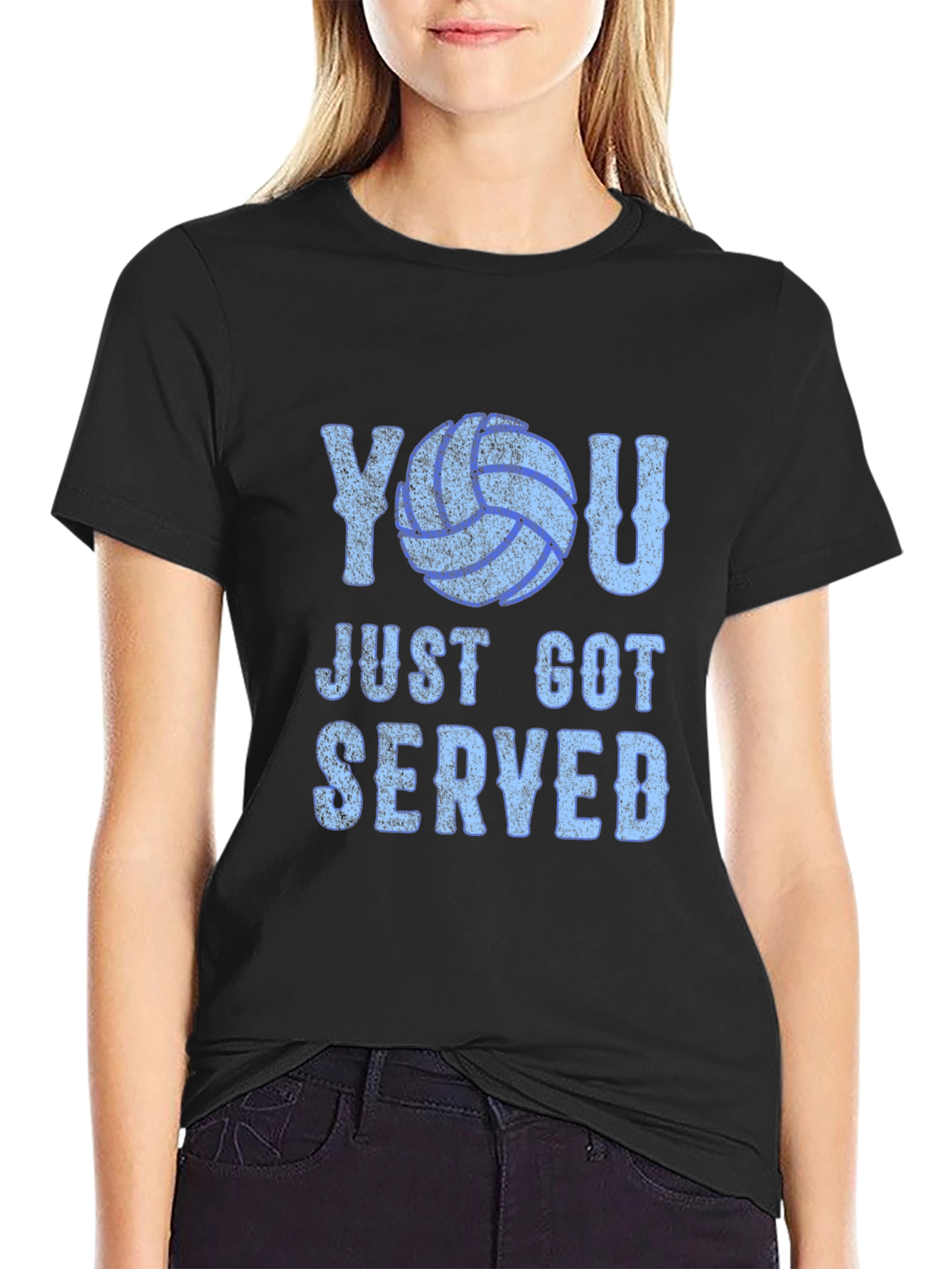 You Just Got Served Volleyball Graphic T-Shirt