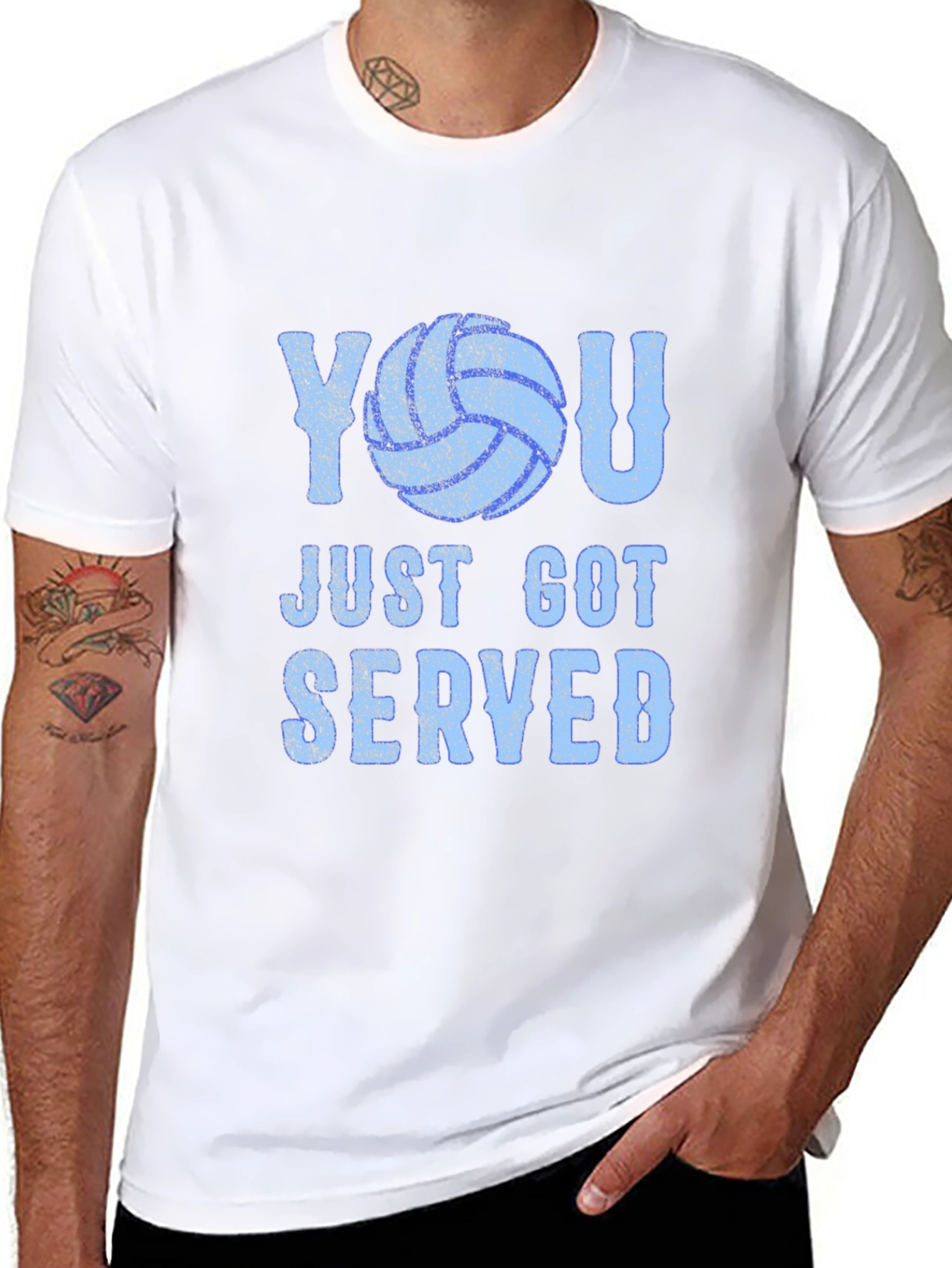 You Just Got Served Volleyball Graphic T-Shirt