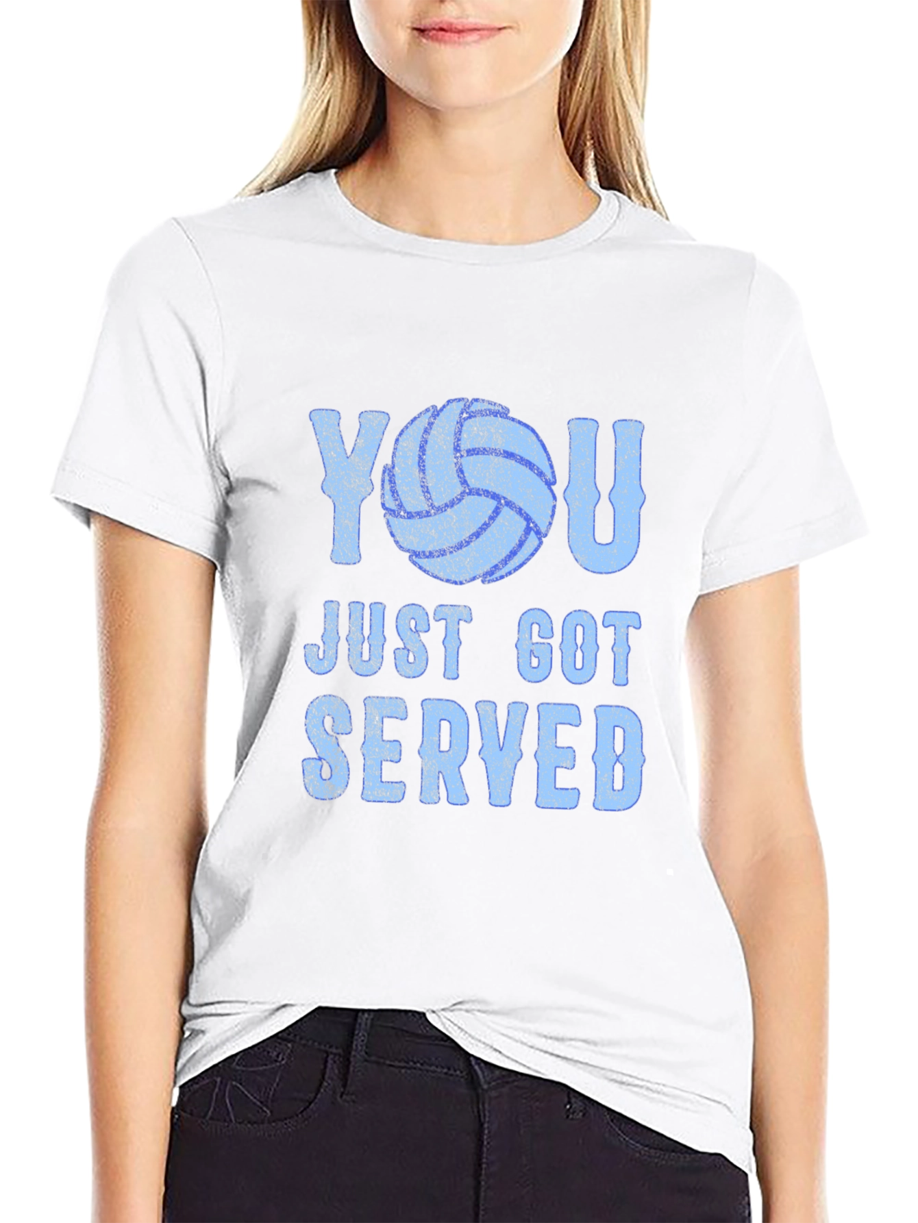You Just Got Served Volleyball Graphic T-Shirt