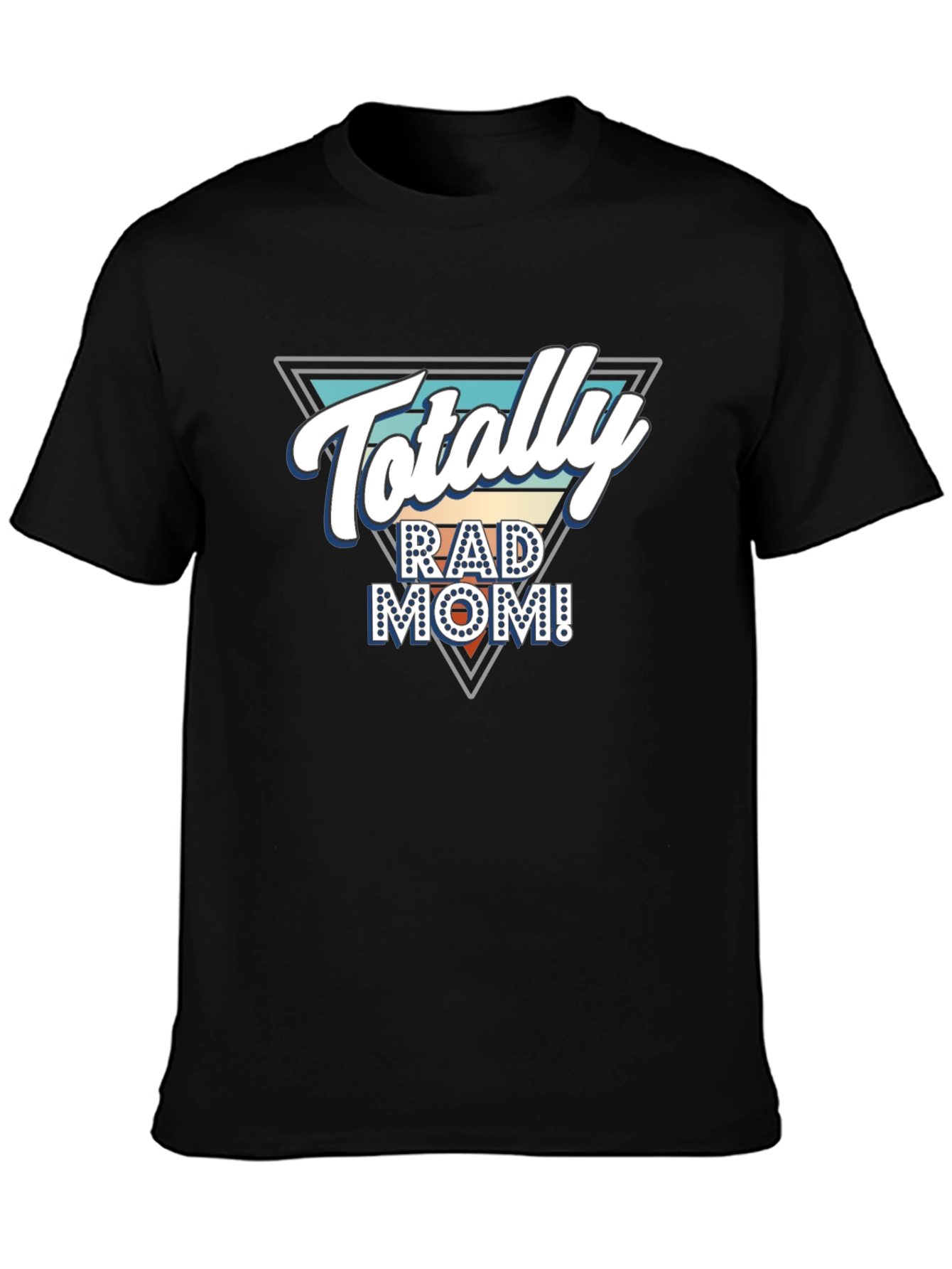 Totally Rad Mom Graphic Tee - Black