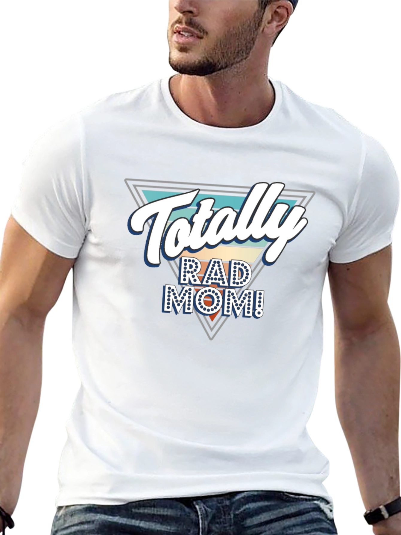 Totally Rad Mom Graphic Tee - Black