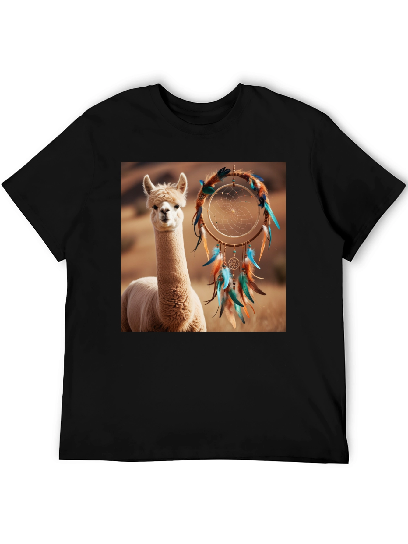 Alpaca Dreamcatcher Graphic Tee - Stylish Comfort