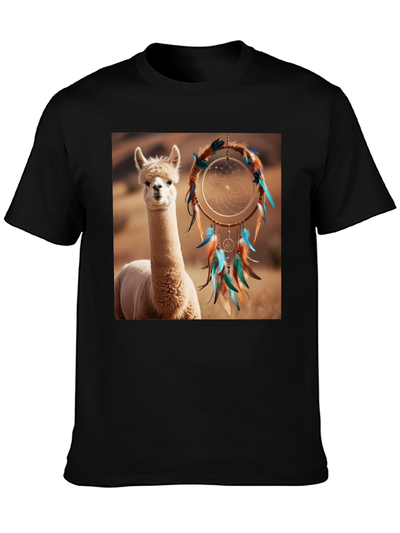 Alpaca Dreamcatcher Graphic Tee - Stylish Comfort