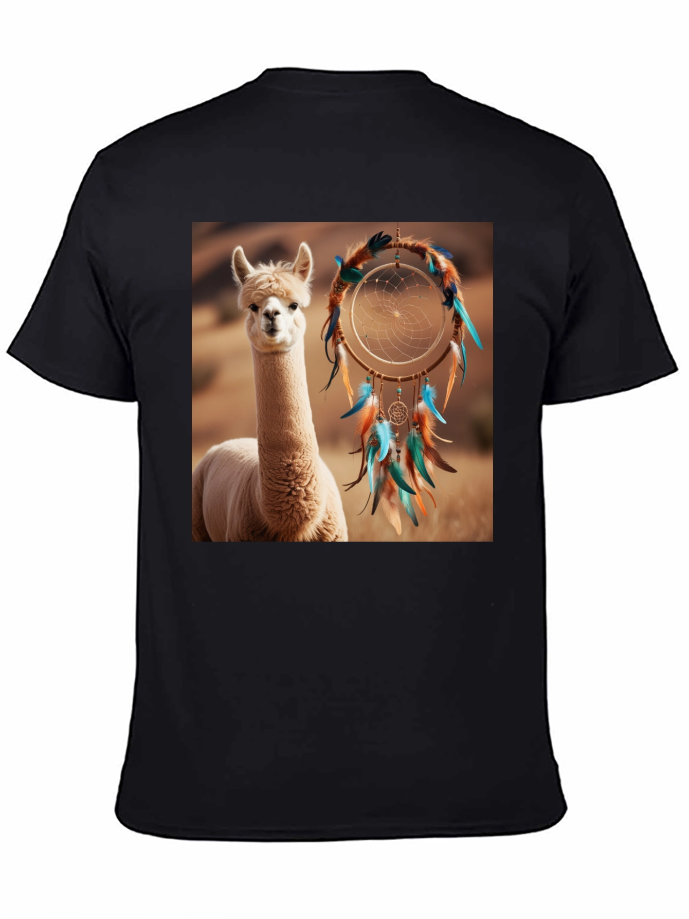 Alpaca Dreamcatcher Graphic Tee - Stylish Comfort