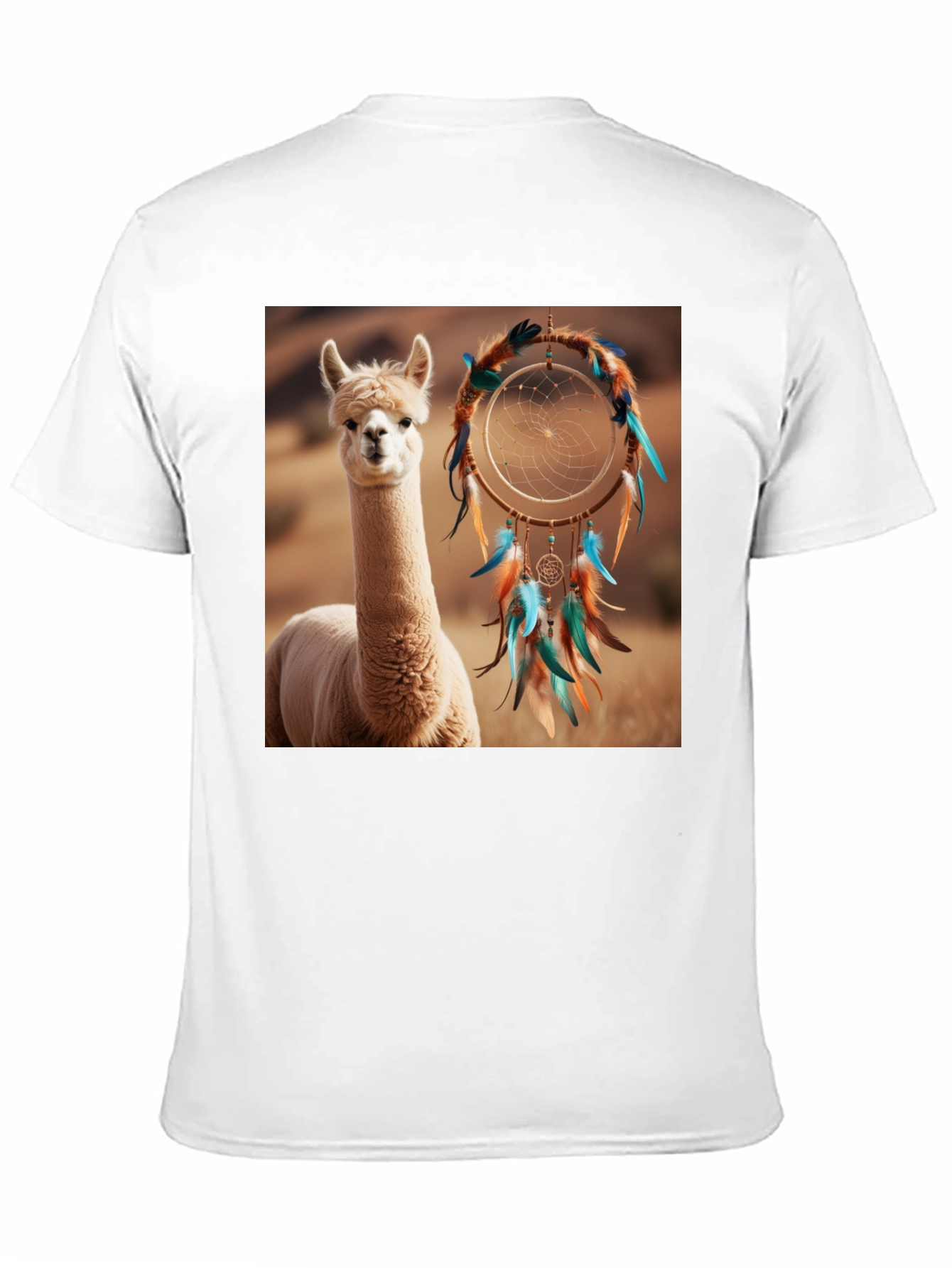 Alpaca Dreamcatcher Graphic Tee - Stylish Comfort