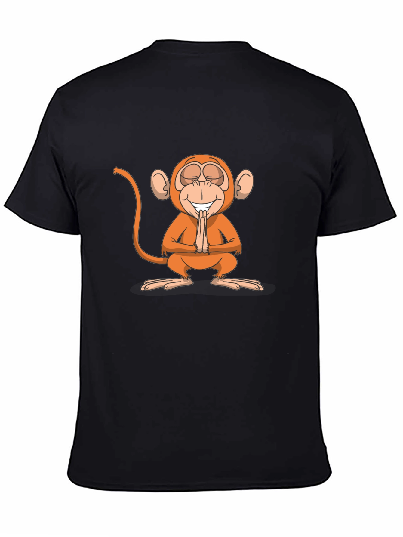 Zen Monkey Graphic Tee - Black Unisex T-Shirt
