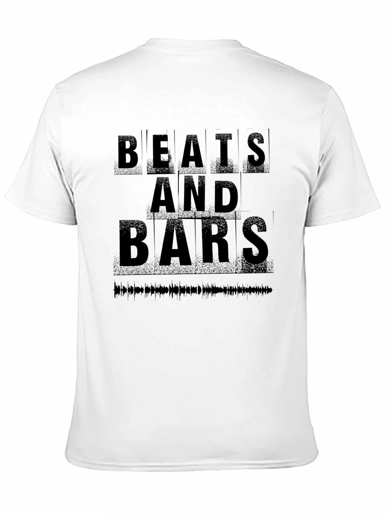 Beats and Bars Graphic Tee - Black Cotton Blend