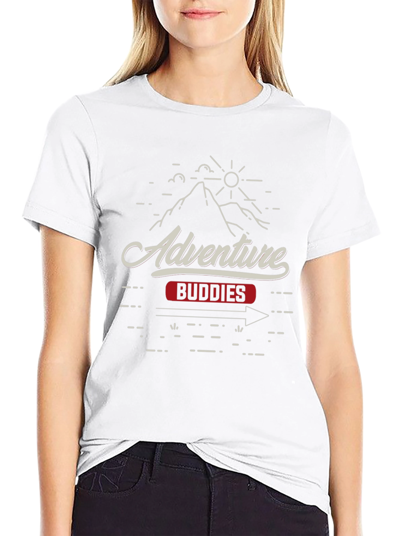 Adventure Buddies Graphic Tee - Mens Black T-Shirt