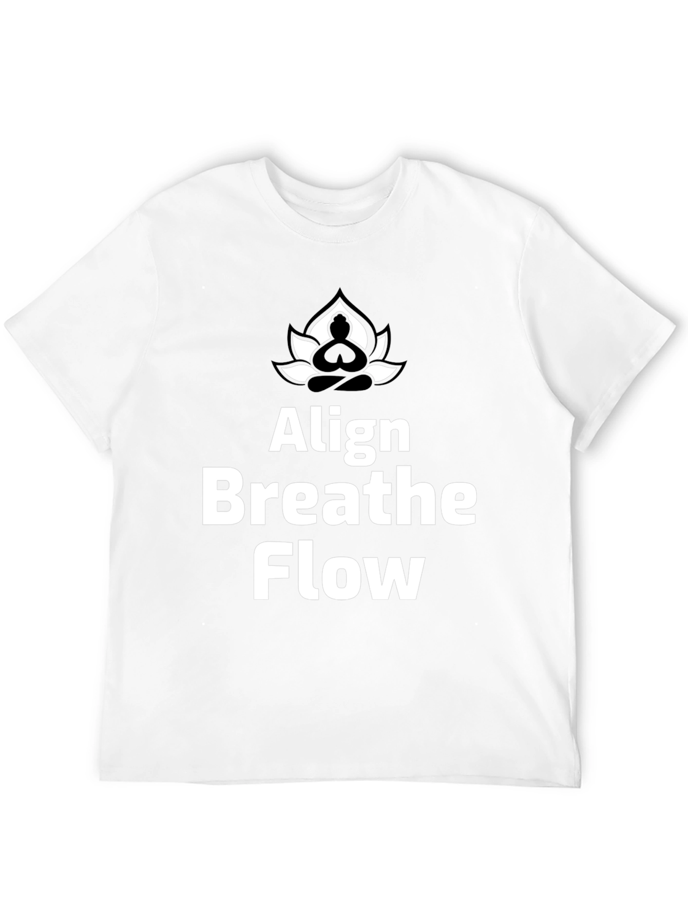 Align Breathe Flow Yoga T-Shirt - Black Cotton Tee
