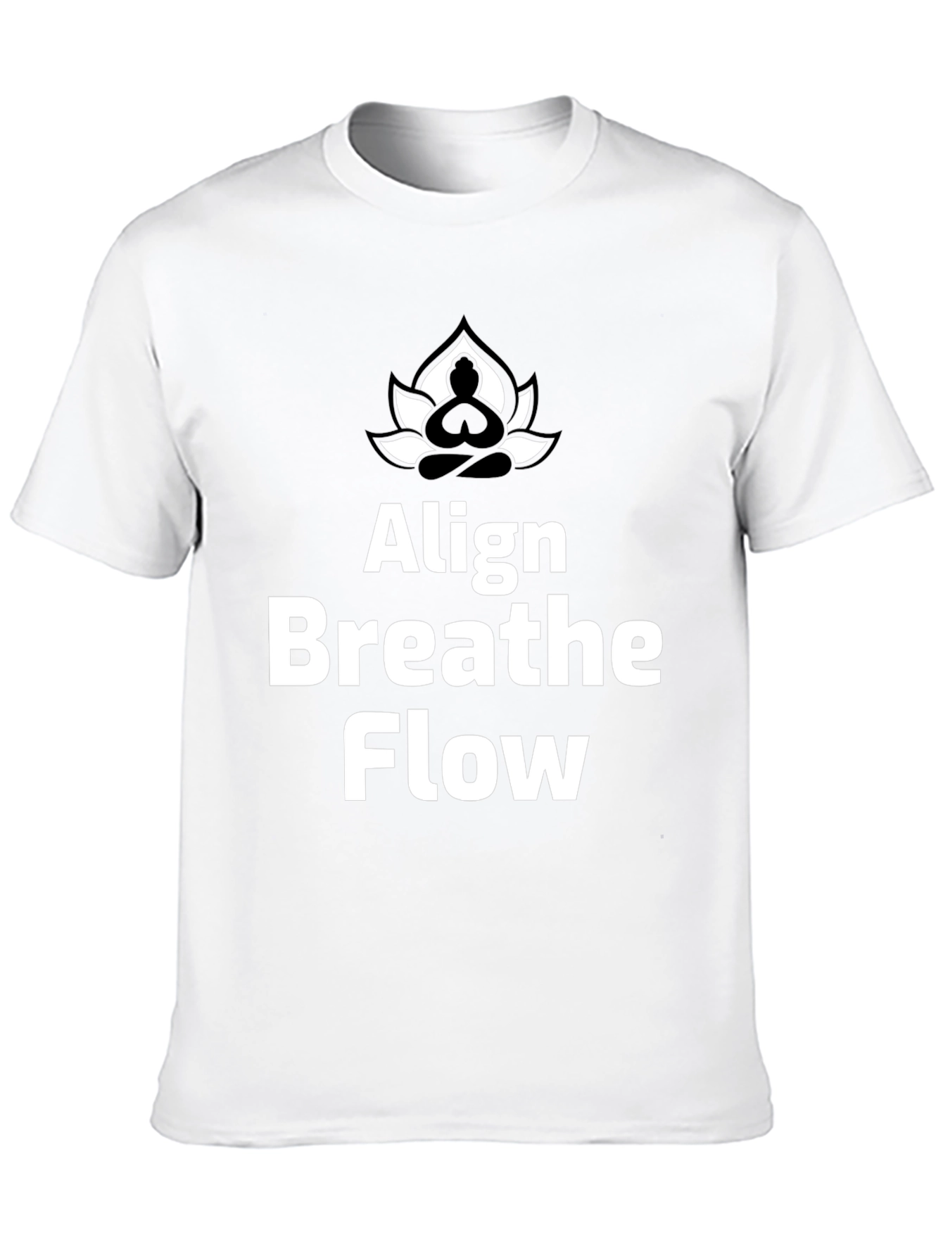 Align Breathe Flow Yoga T-Shirt - Black Cotton Tee