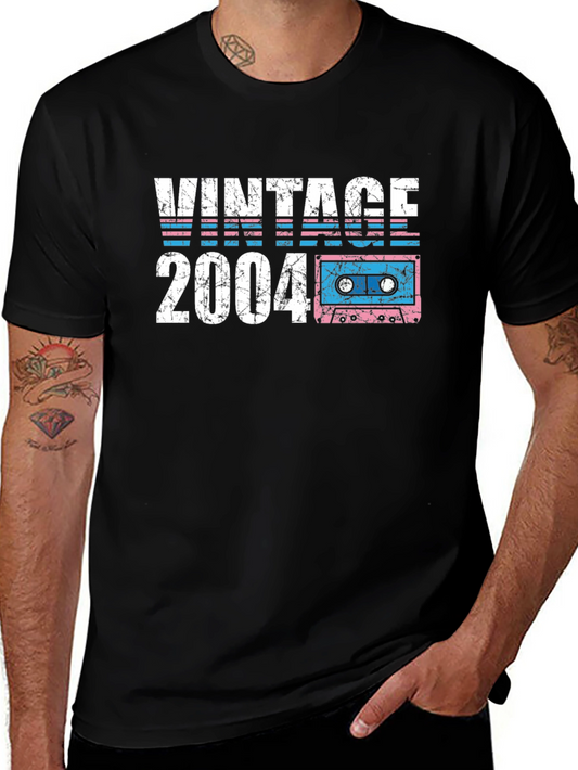 Vintage 2004 Cassette Tape Graphic T-Shirt