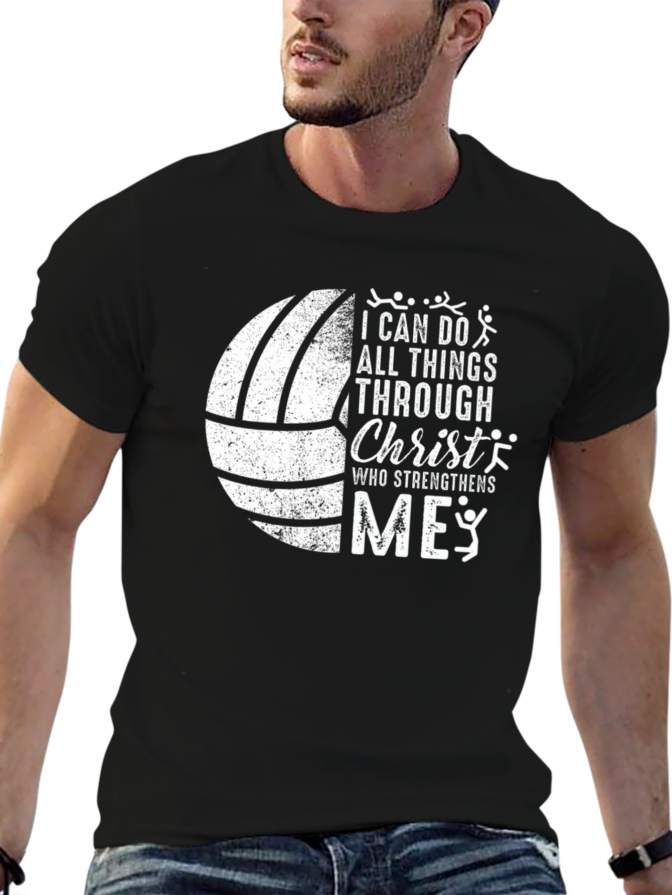 Volleyball Christian T-Shirt: I Can Do All Things