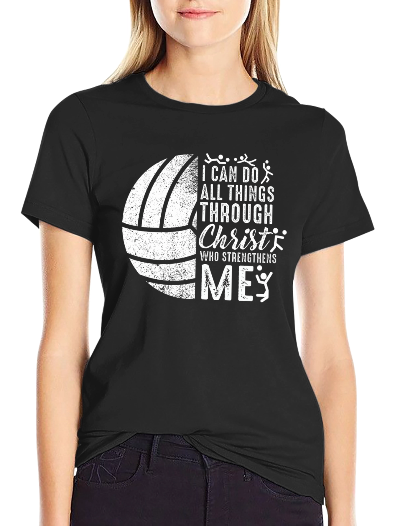 Volleyball Christian T-Shirt: I Can Do All Things