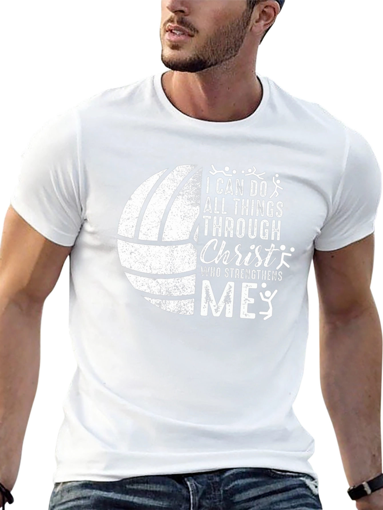 Volleyball Christian T-Shirt: I Can Do All Things