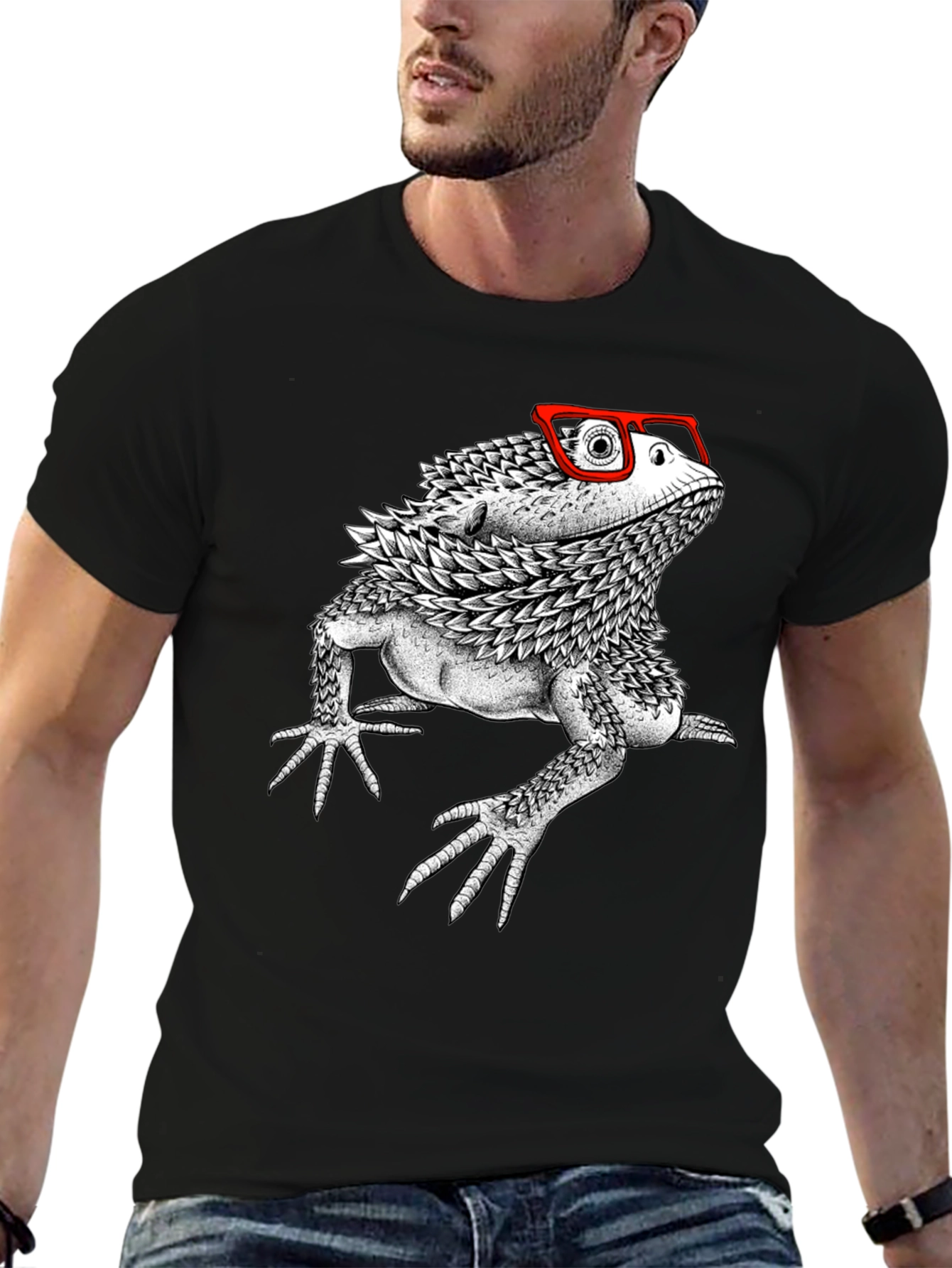 Bearded Dragon in Glasses T-Shirt