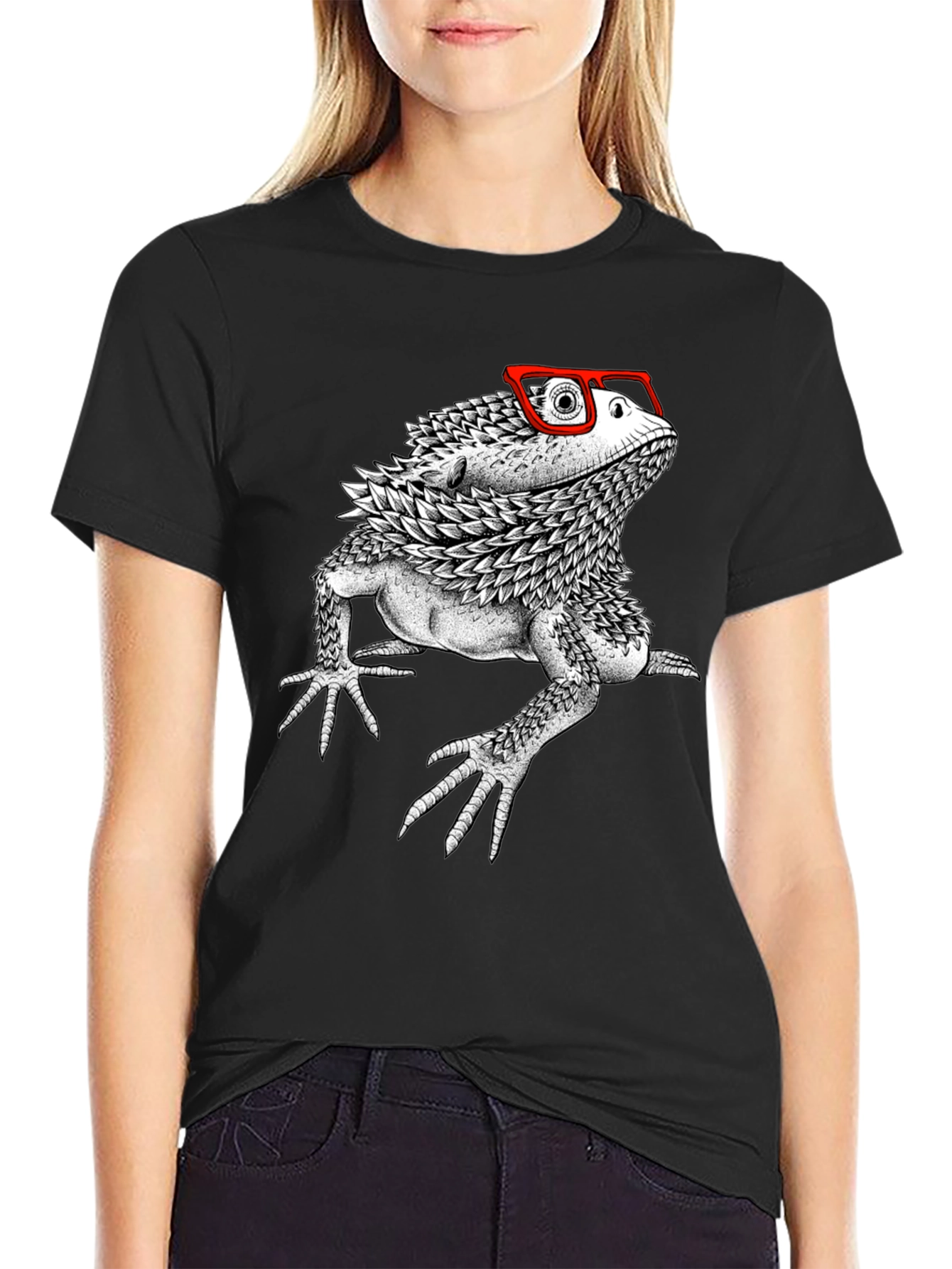 Bearded Dragon in Glasses T-Shirt